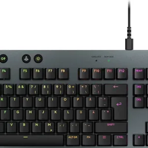 Logitech G915 X -matalaprofiilinen langallinen pelinäppäimistö, Tactile-kytkimet, musta