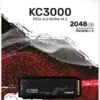 Kingston KC3000 2048 Gt M.2 NVMe -SSD-kovalevy
