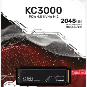 Kingston KC3000 2048 Gt M.2 NVMe -SSD-kovalevy