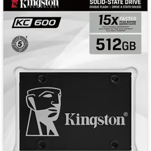 Kingston KC600 512 Gt SATA III 2,5" SSD-levy