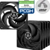 Arctic P12 PWM PST -tuuletinpakkaus, 120 mm, musta, 5-pack