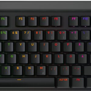 Logitech G515 LIGHTSPEED TKL -pelinäppäimistö, musta, Tactile-kytkimet